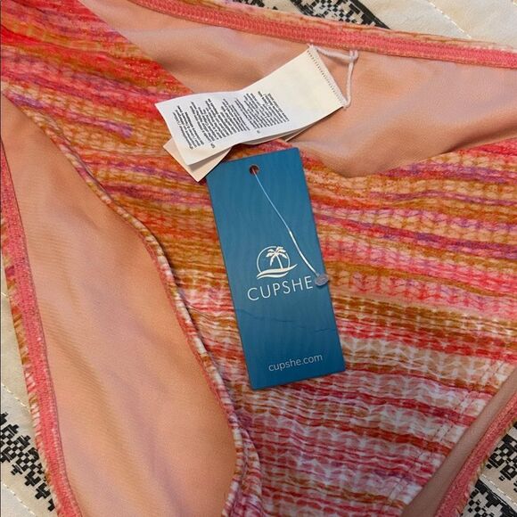 Cupshe Vibrant Striped Bikini Bottom    A - Picture 2 of 4